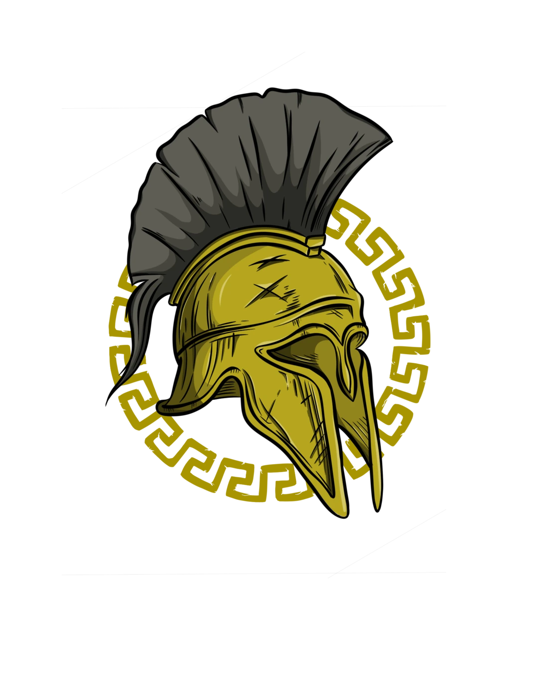 Autorské logo spartské helmy